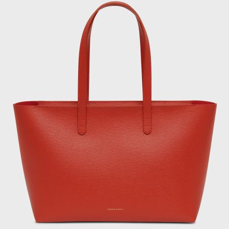 Women's Mansur Gavriel Small Zip Tote Bags Red | AU 7902MC